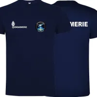 Gendarmerie Air Force เสื้อยืดคอกลมแขนสั้นผ้าฝ้ายพิมพ์ลายแฟชั่นแบบลำลองสำหรับ100% ฤดูร้อน