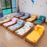 Kindergarten Three-piece Baby Nap Pure Cotton Bed Sheet Quilt Cover Student Dormitory Bedding Bed Pillow Case Cartoon Animals