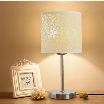 White Flower Petal Table Lamp Bedroom Bedside Flower Night Light Glass  Lampshade | eBay
