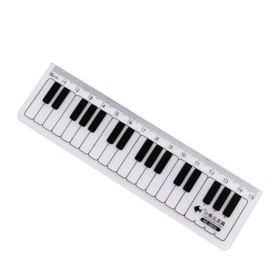 1 15cm Notes Musical Rulers Straight Transparent Stationery Drawing Piano Cute White Black