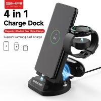 ZZOOI 66W Magnetic Wireless Charger for Samsung Galaxy Watch4/5 Pro Classic 4 45W Max Qi Fast Charging Dock Station For Phone Earbuds