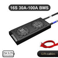 16S 60V Li-Ion BMS 20A 30A 40A 50A 60A 80A 100A กันน้ำ BMS พร้อม Balance พอร์ตทั่วไป