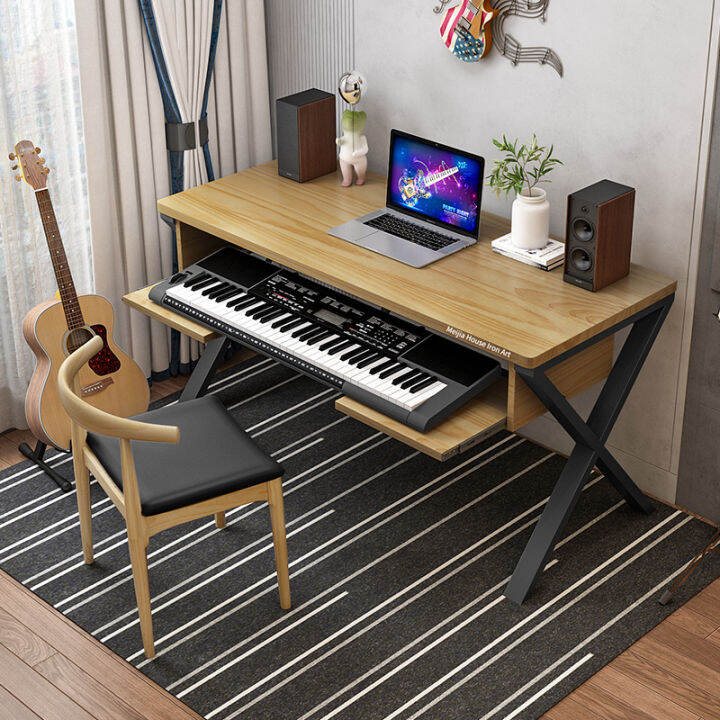 Solid wood piano table, electric piano table, recording studio table