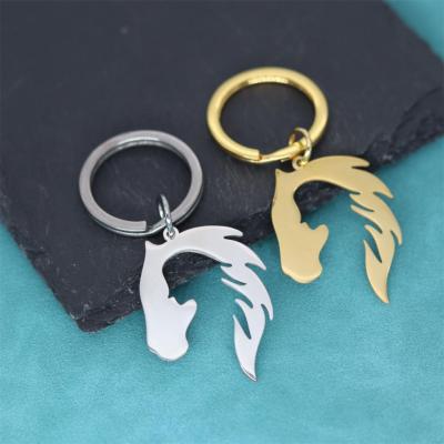 Nedar Handmade Horse Pendant Keyring For Women Men Stainless Steel Key Chain Jewelry Cute Animal Pet Lover Party Gift Keychain Key Chains