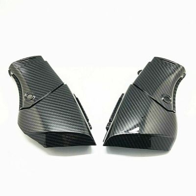 Motorcycle Rear Ram Air Intake Tube Duct Cover Fairing Intake Pipe Fairing for Yamaha YZF R1 2009-2014 Carbon Fiber Color