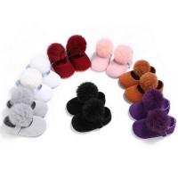 【hot】！ 0-18M Toddler Baby Soft Shoes cute pom shoes Infant Prewalker New Born for girls