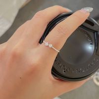 SissyJewelry // แหวนเงินแท้ Little double heart open ring