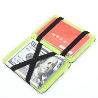 Leather Money Clip Slim Wallet Id Credit Bank Card Holder High Quality Women Men Cash Bag Storage Small Unisex кошелек женский