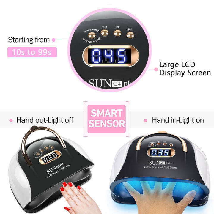 newest-nail-lamp-114w-uv-led-lamp-with-4-timer-settings-and-handle-professional-fast-curing-nail-dryer-and-manicure-equipment