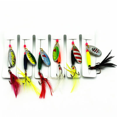 LotSpoon โลหะเหยื่อตกปลาชุด Spinner เหยื่อ CrankBait Bass Tackle Hooks เหยื่อตกปลากีฬา Entertainment