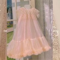 Retail New Baby Girls Teenage Sequined Beading Tutu Dress Princess Kids Party Flower Dress Holiday 4-12T