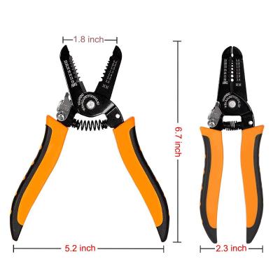 คีมปากแหลม คีมตัดสายไฟ JINFENG CABLE CUTTER คีมปลอกสายไฟ รุ่น JF-5193 ขนาด 7 นิ้ว คีมปอกสายไฟ คีมปลอกสายไฟ คีมปลอกสาย คีม ปอก ตัด สายไฟ