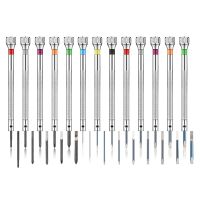 13 PCS Screwdriver Set Micro-Precision Screwdriver Kit 0.6-2.0mm 13 Extra Replace Blades for Watch Repair