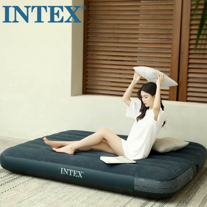 intex-ที่นอนเป่าลมสีเขียว-classic-downy-airbed-ที่นอน-ที่นอนปิคนิค-เบาะรองนอน-เบาะลม-ที่นอน-2-5-ฟุต-3-5-ฟุต-4-5-ฟุต-5-ฟุต-6-ฟุต-ที่นอนสูบลม