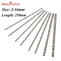 1PC 2mm-16mm Extra Long 250mm Metal Wood Plastic HSS Twist Drill Bit (2/3/3.5/4/4.5/5/5/6/6.5/7/8/9/10/11/12/13/14/15/16mm)