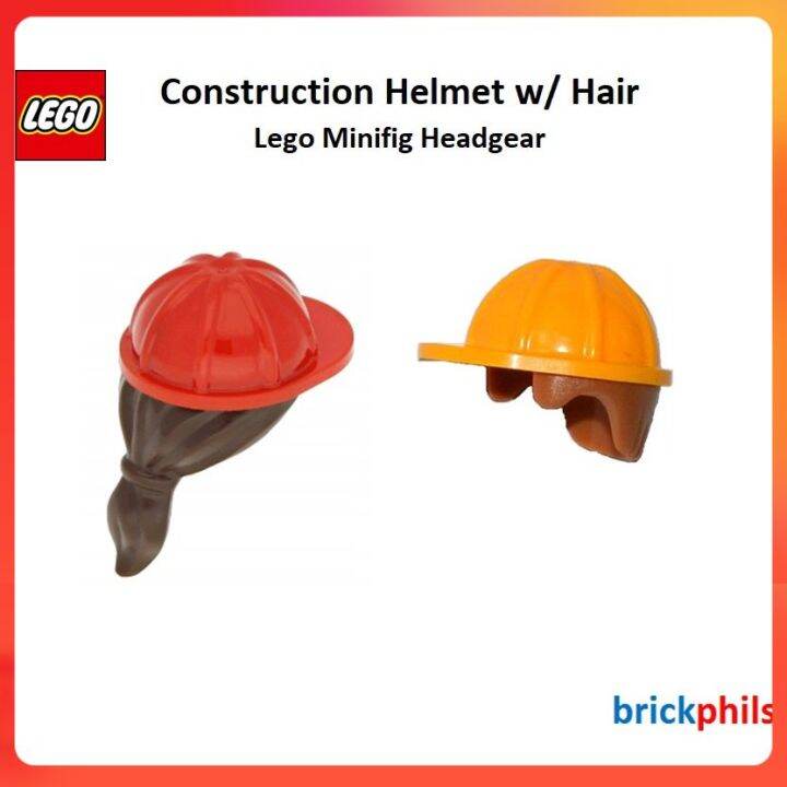 Lego Minifig Headgear Construction Helmet w/ Hair Lazada PH