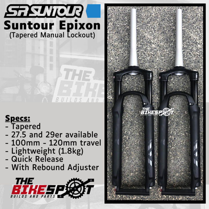 Suntour Epixon Air Fork (Tapered/Manual Lockout 27.5 and 29er) Lazada PH