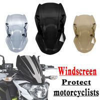 Z 650ฟองคู่กระจกกระจกโล่หน้าจอ Visor Parabrisa ที่มีวงเล็บรถจักรยานยนต์เหมาะสำหรับคาวาซากิ Z650 2017-2019