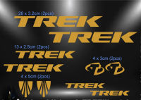 (Wellsunny6) Trek สติ๊กเกอร์/สติกเกอร์จักรยาน (สี: ทอง)-1ชุด