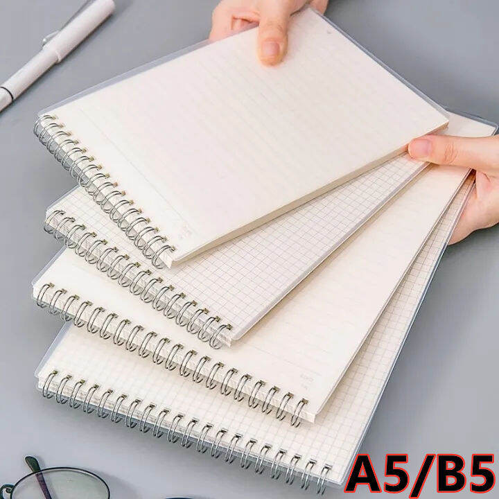 MEMORY A5/B5 Steno Muji Styled Spiral Notebook Vertical Type Student
