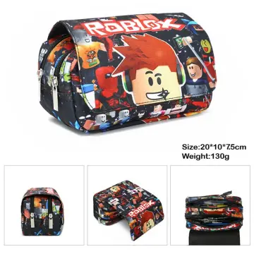 New Game Roblox Double Layer Flip Pen Bag Polyester for Primary