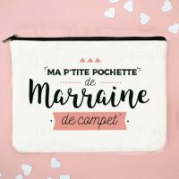 【CC】 Best Godmother French Print Makeup Toiletries Organizer Female Storage Marraine Gifts