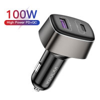 KUULAA PD 100W Car Charger USB Type C 100W Fast Chagring for MacBook iPhone Quick Charge 4.0 Car USB Charger for Xiaomi Samsung