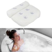 Breathable 3D Mesh Spa Bath Pillow With Suction Cups Neck And Back Support SPA Pillows For Home Hot Tub Bathroom Accessories