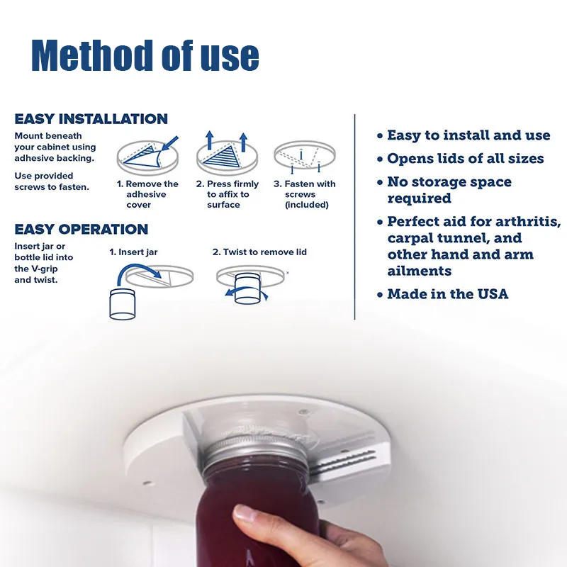 Creative Under Cabinet Jar Opener