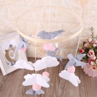 Baby Crib Felt Ball Musical Mobile Rattle Infant Cot Wind Chime Bed Bell Toys Kids Room Hanging Decoration