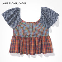 American Eagle Babydoll Shirt เสื้อเชิ้ต ผู้หญิง เบบี้ดอล (EWSB 035-4491-900)