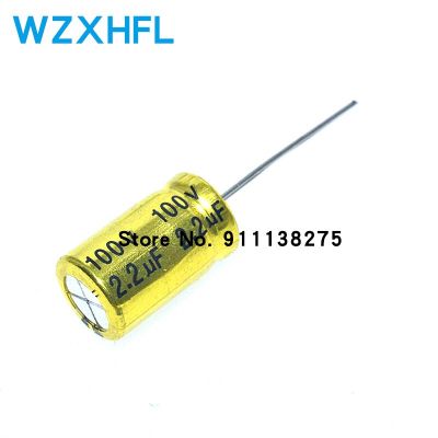 10pcs 2.2uF 100V ELUM NP 8x12mm 100V2.2uF audio high and medium frequency division electrodeless NP electrolytic capacitor WATTY Electronics