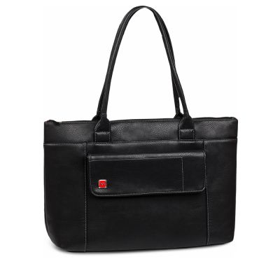Rivacase กระเป๋าถือผู้หญิงใส่แล็ปท็อป/โน็ตบุ๊ค/MacBook สีดำ (8991)