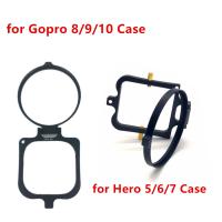 ✺♣♧ 58mm Flip Lens Filter Adapter Cover for Housing Case of GoPro Hero 5 6 7 8 9 10 Black Hero5 Gopro5 for CPL UV Color Filters 58mm