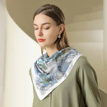 2023 New Women Silk Scarf Fashion Spring Summer Large Shawl Wrap Foulard  Female Soft Ladies bandanna muffler hijab free shipping
