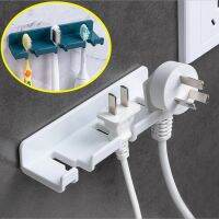 Plug Hook Toothbrush Hanger Bathroom Hook Mobile Phone Charging Stand Bedroom Household Storage Hook