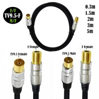 TV 9.5mm Male amp; Female to F type Female Coaxial TV Satellite Antenna RG59U TV VCR CCTV DVD STB Cable 0.3m 1.5m 2m 3m 5m