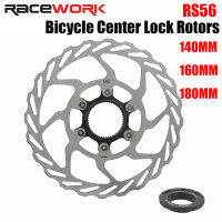 Racework Mtb จักรยานเสือหมอบล็อคกลางใบพัด140160180Mm ฐาน Tahan Karat Hidraulik Disk โรเตอร์ Mtb Bahagian Basikal Rotor