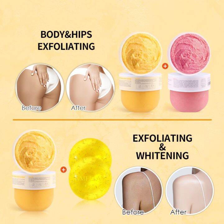 scrub cream Gmeelan Mango Milk Whitening Body Scrub 350g Exfoliation