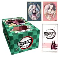 DEMON SLAYER No Yaiba Paper Card Letters One Games Children Anime Peripheral Character Collection Kids Gift Playing Card Toy