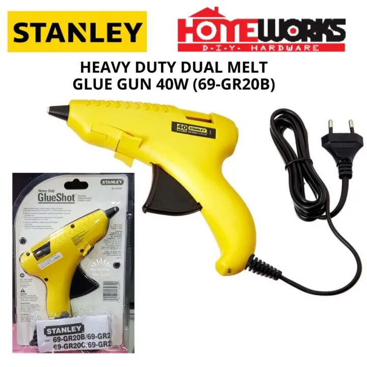 [100 ORIGINAL] STANLEY HEAVY DUTY DUAL MELT GLUE GUN 40W (69GR20B