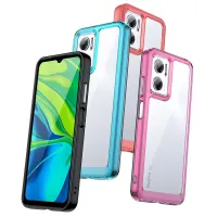 PC ที่โปร่งใส + เคสกรอบซิลิโคนสำหรับ Redmi 9C NFC Activ 10A 10C Power 11 Prime 12 12C Sofe Border ปิดคลุมป้องกันการกระแทก