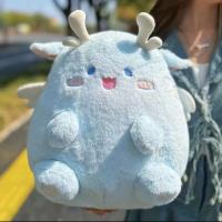 INS Cute Dundun Dragon Doll 40CM Anime Cartoon Fat Dinosaur Plush Toy Soft Stuffed Animal Pillow Birthday Gifts For Kids Girl