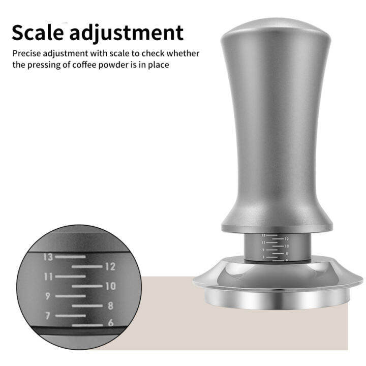 Adjustable Depth Coffee Tamper 51/53/58mm with Scale 30lb Espresso