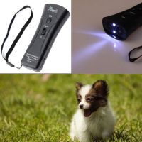 R1A9M Transmitter Dual Ultrasonic Flashlight Stop Aggressive Animal Attacks Repeller Ultrasonic Dog Chaser