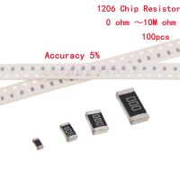 【cw】 100Pcs 1206 SMD Accuracy 5  resistor 0R   10M 1/2W 0 1 10 150 220 330 ohm 1K 2.2K 10K 100K 1R 10R 100R 150R 220R 330R