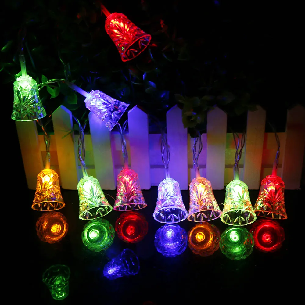 LED Christmas lights Mini bell wreath 1.5m 3m 6m fairy tale ...