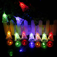 ไฟคริสต์มาส Led Mini Bells Garland 1.5M 3M 6M ไฟ Fairy String แบตเตอรี่ดำเนินการตกแต่งต้นคริสต์มาสสำหรับ Home