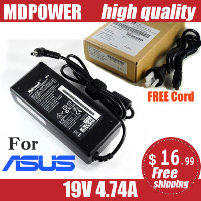 MDPOWER สำหรับ N71 N73 N73X N73Y โน้ตบุ๊คแล็ปท็อปแหล่งจ่ายไฟ AC Adapter Charger สายไฟ19V 4.74A