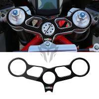 【Prime deal】 3D Carbon Look รถจักรยานยนต์ Top Triple Clamp Yoke สติกเกอร์สำหรับ Ducati Models